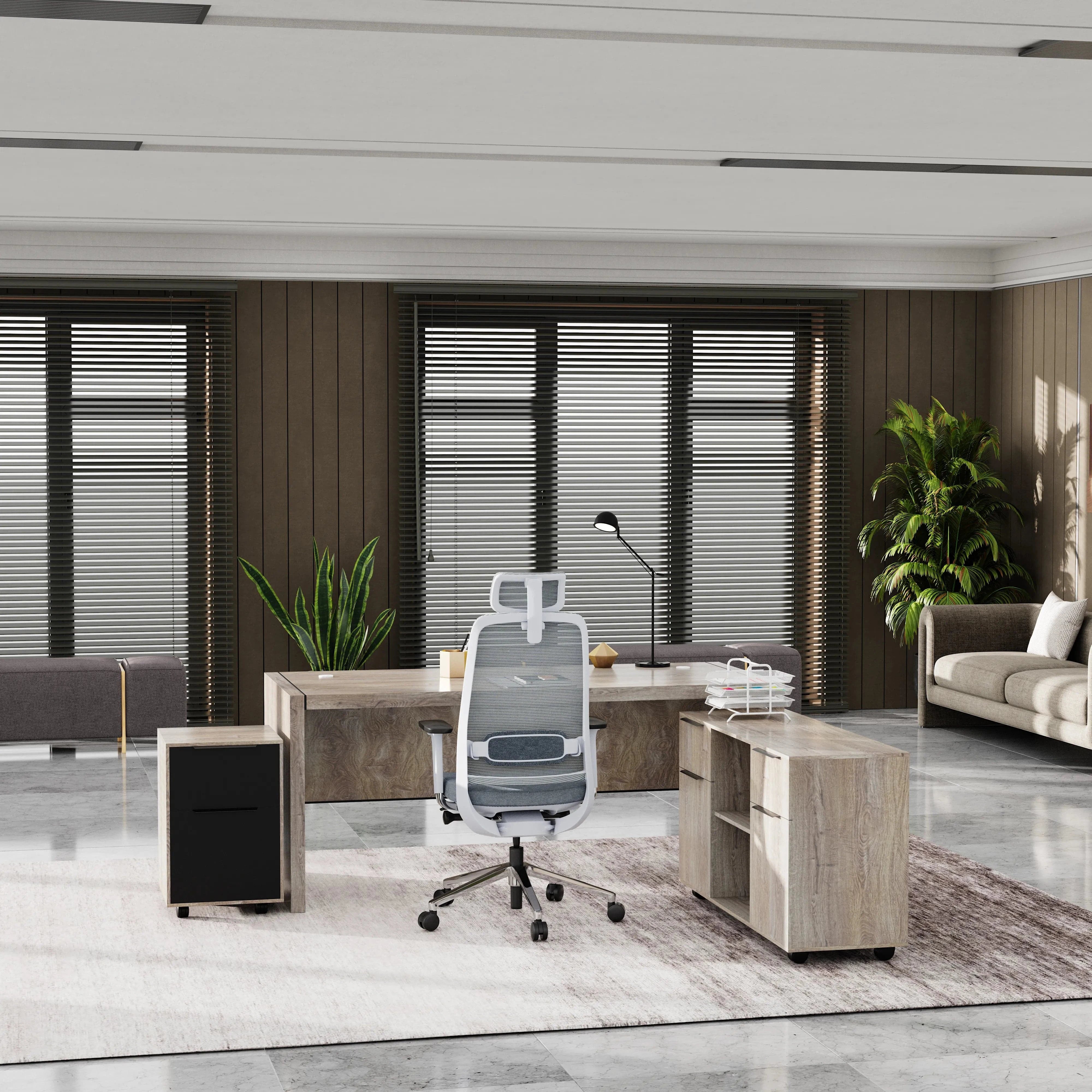 Juliet ยท Executive Desk w/ Mobile Storage