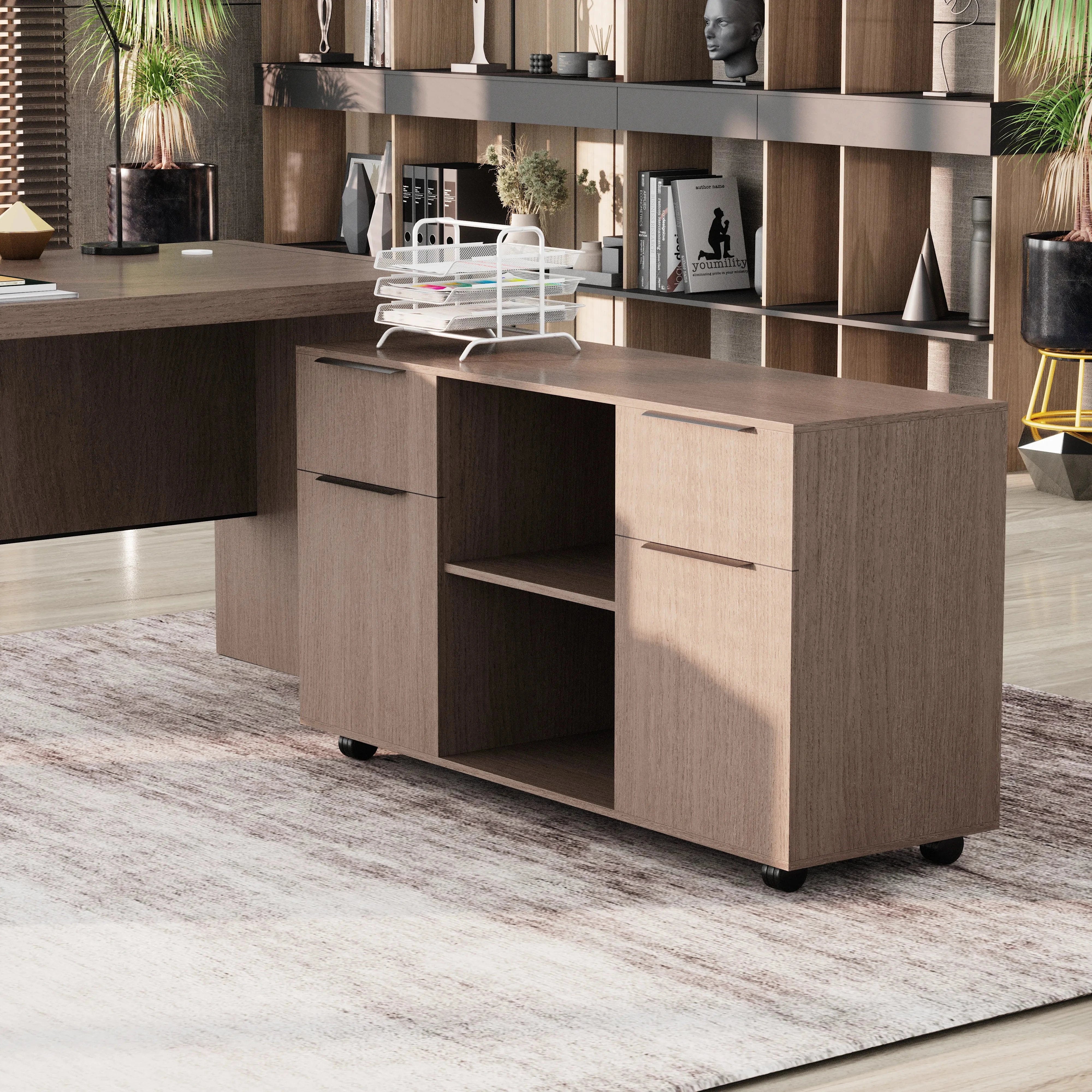 Juliet ยท Executive Desk w/ Mobile Storage