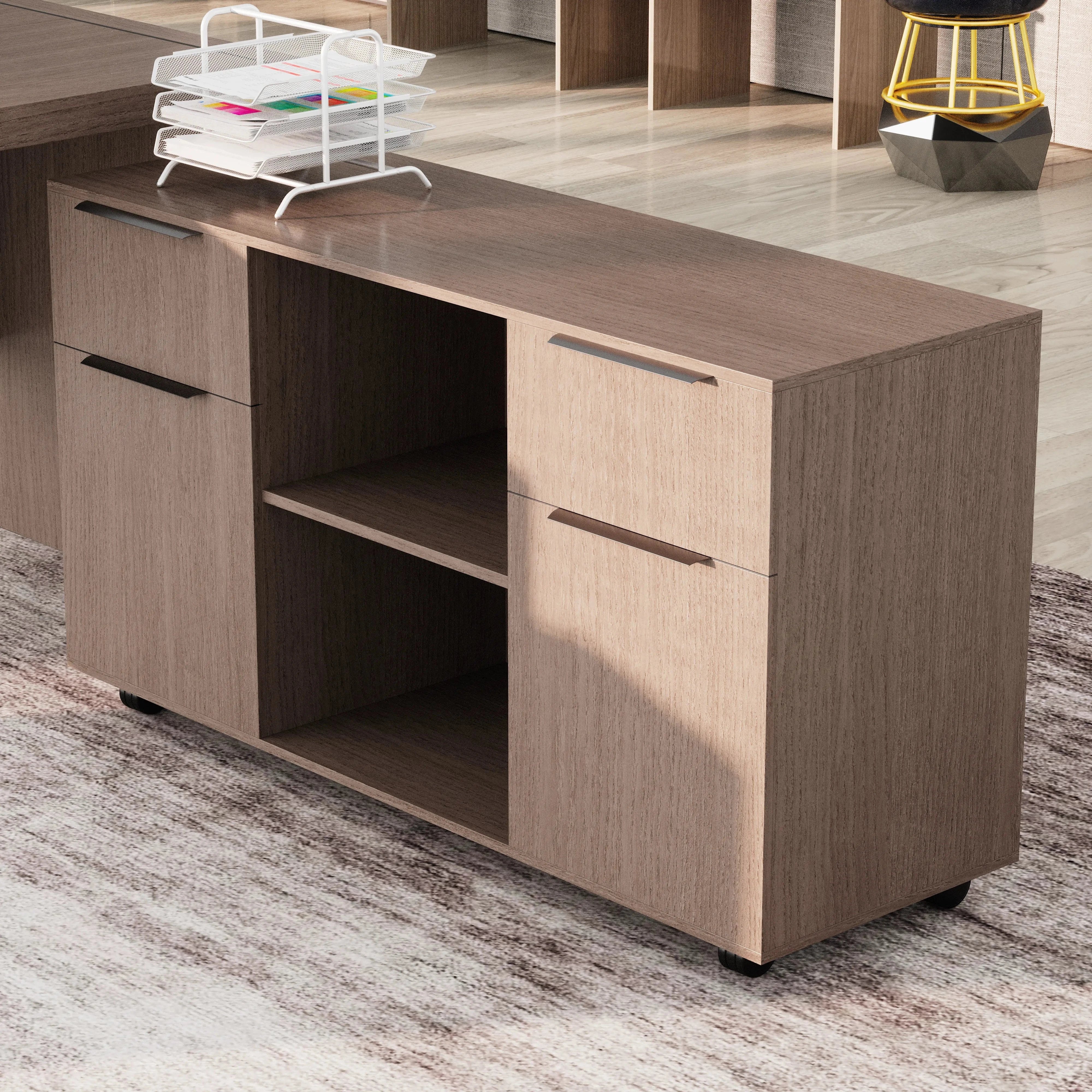 Juliet ยท Executive Desk w/ Mobile Storage