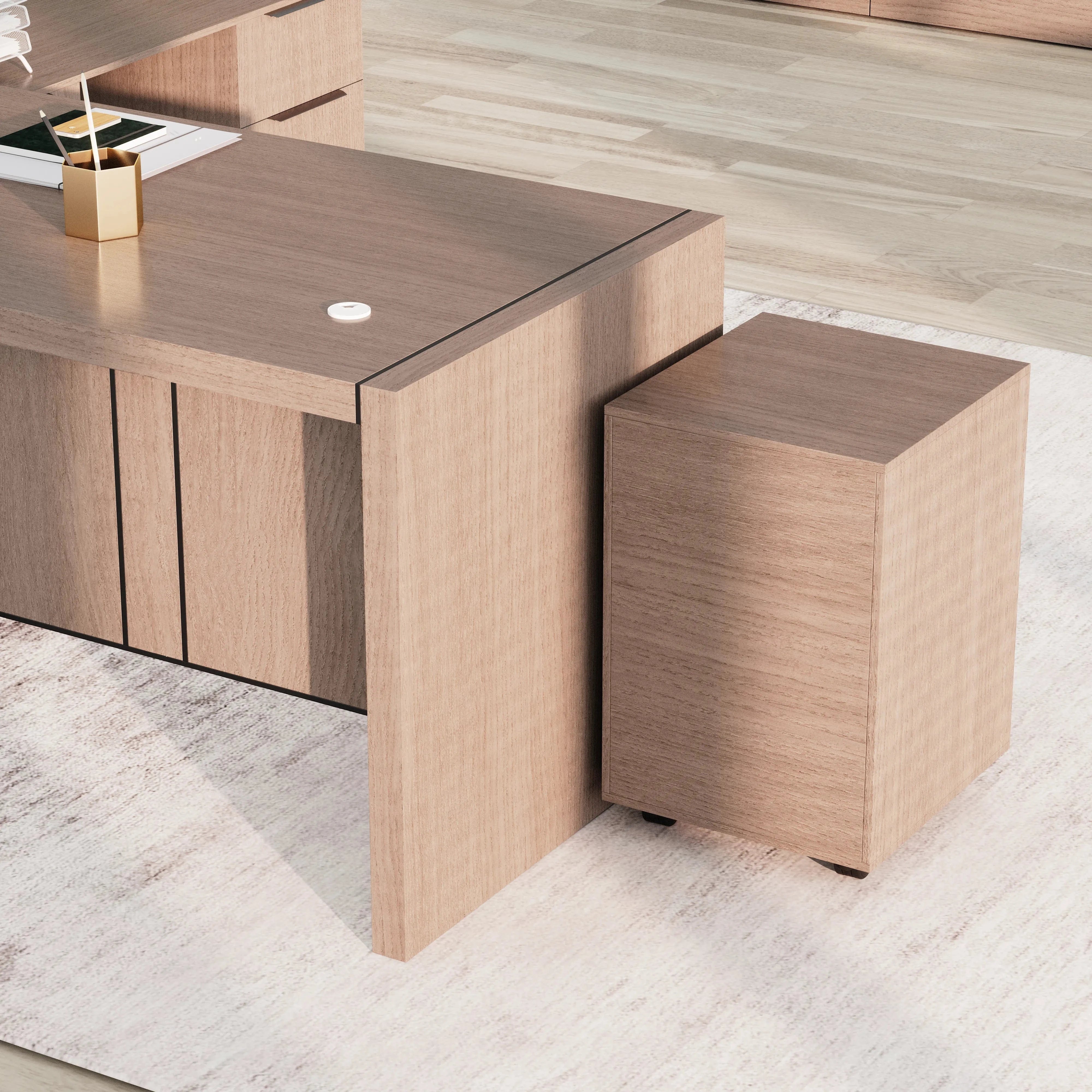 Juliet ยท Executive Desk w/ Mobile Storage