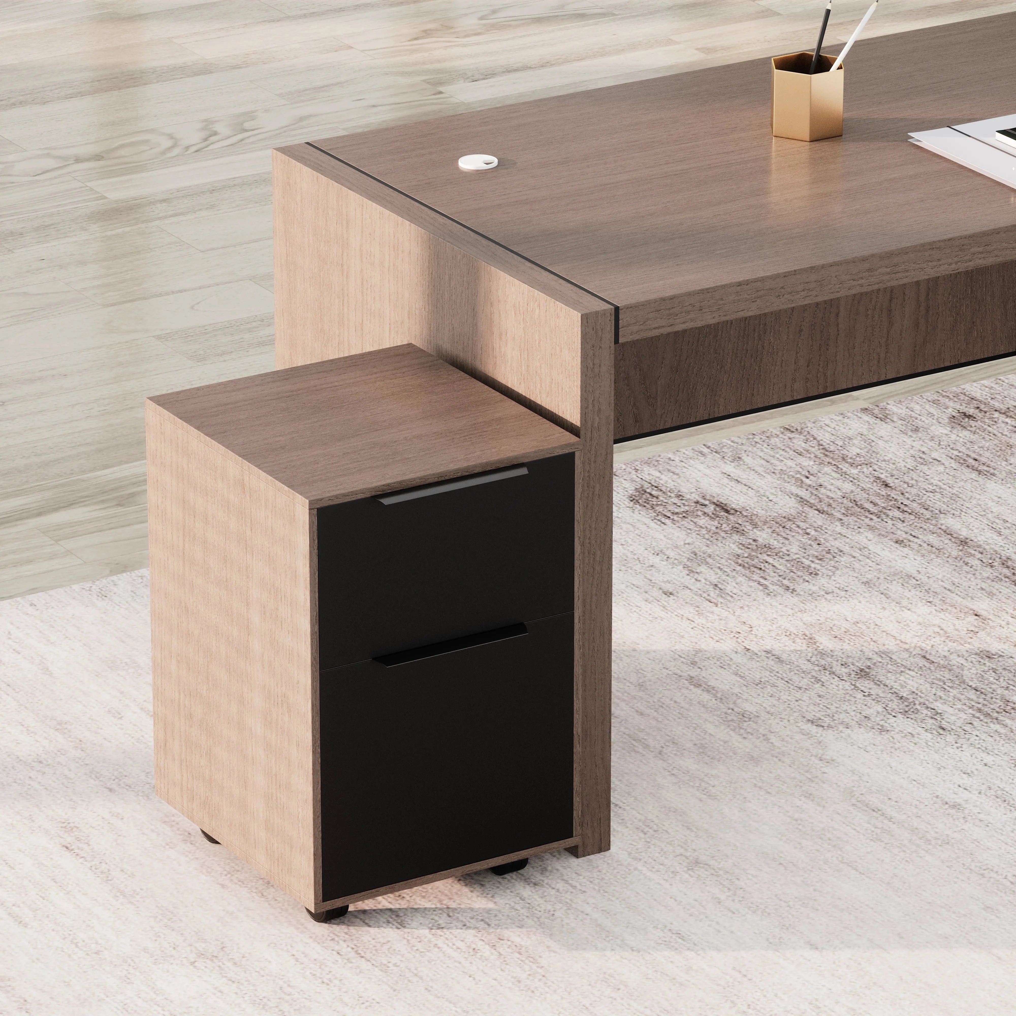 Juliet ยท Executive Desk w/ Mobile Storage
