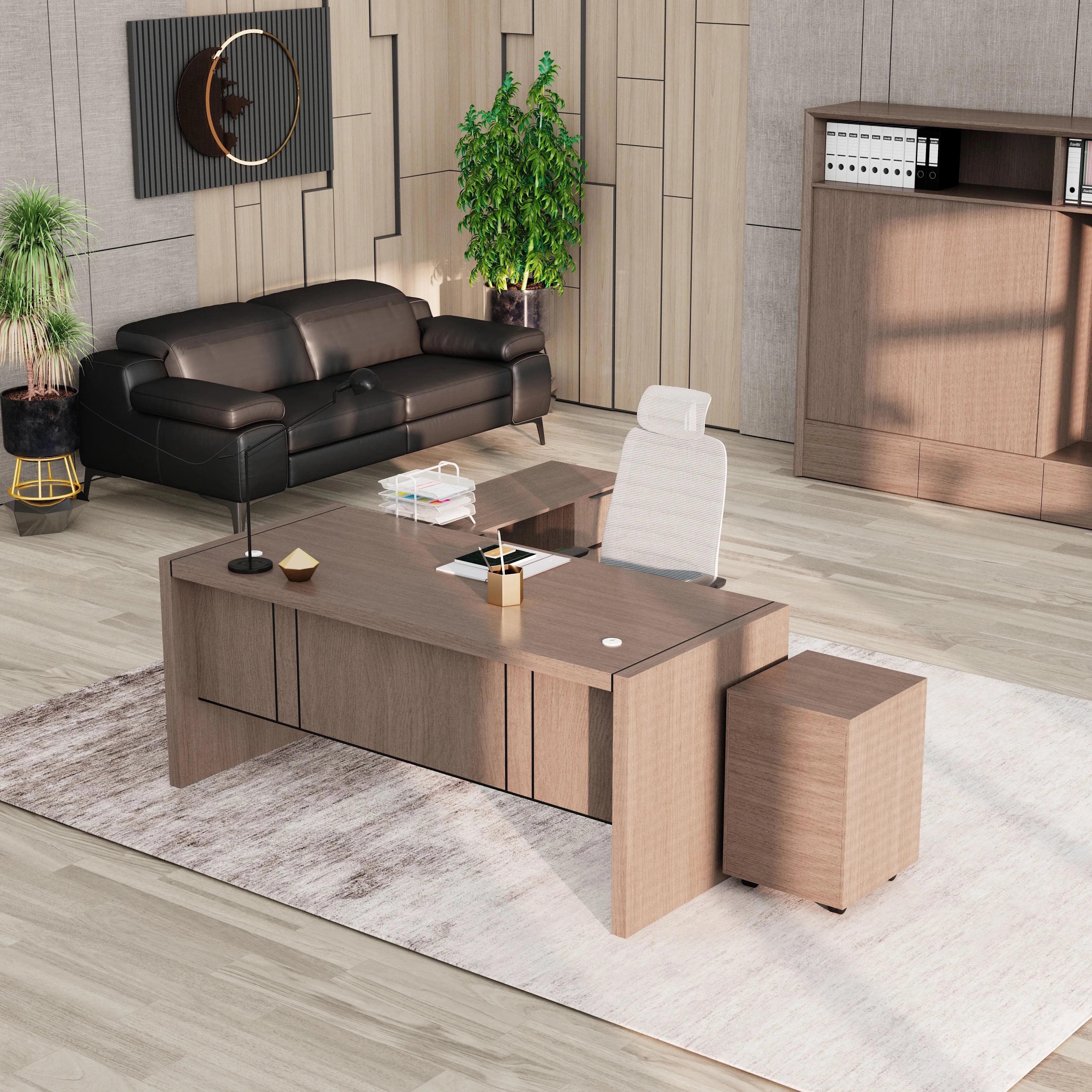 Juliet ยท Executive Desk w/ Mobile Storage