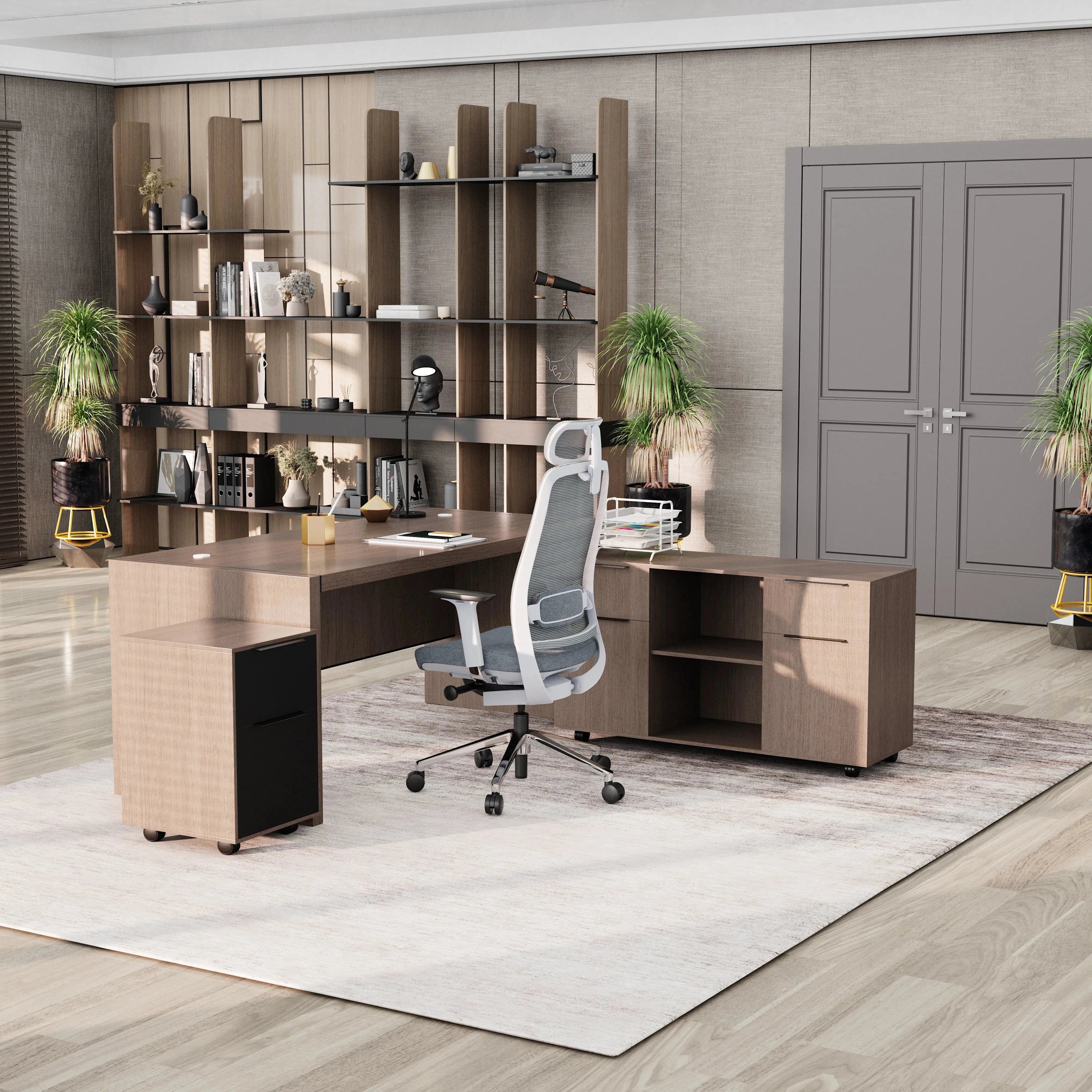 Juliet ยท Executive Desk w/ Mobile Storage