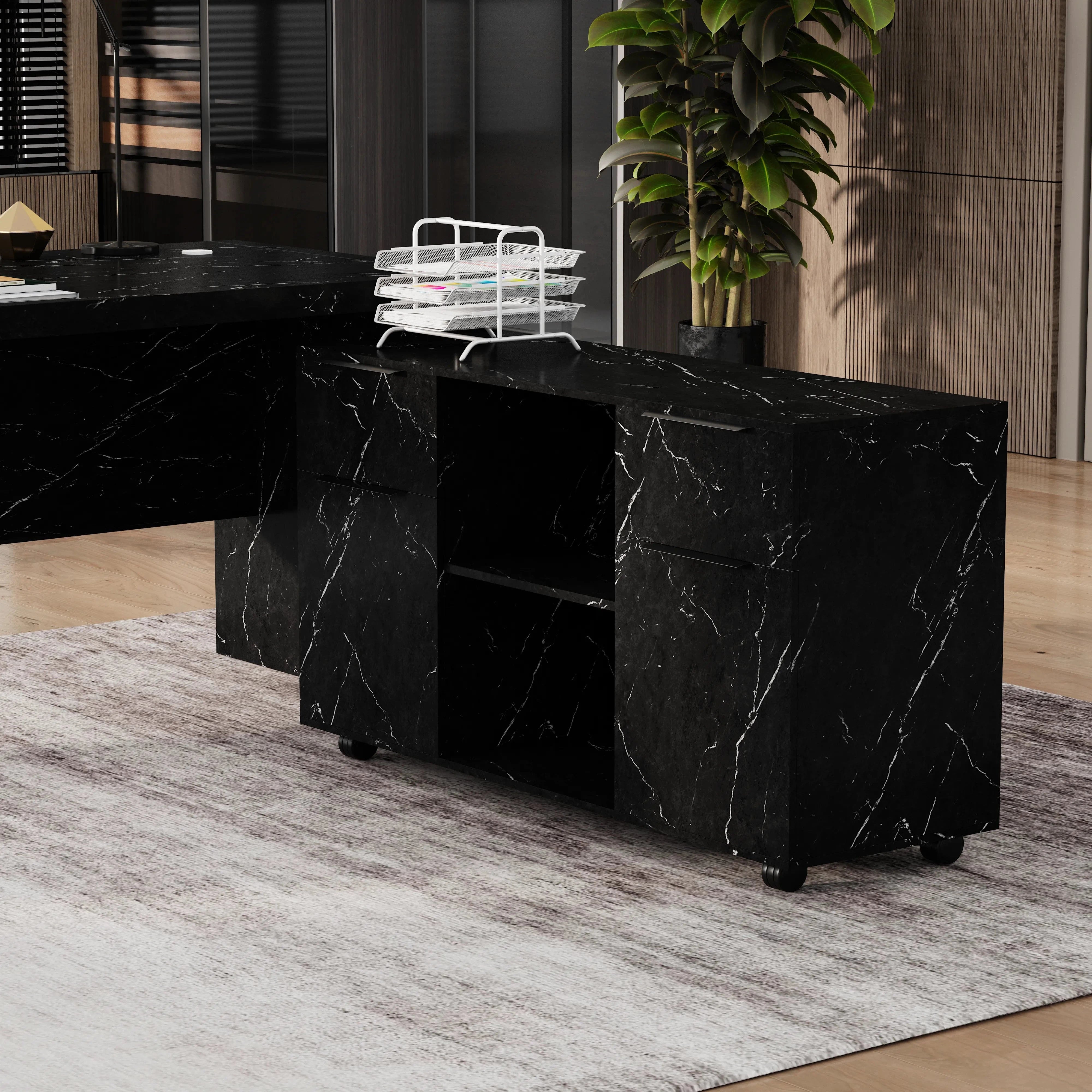 Juliet ยท Executive Desk w/ Mobile Storage