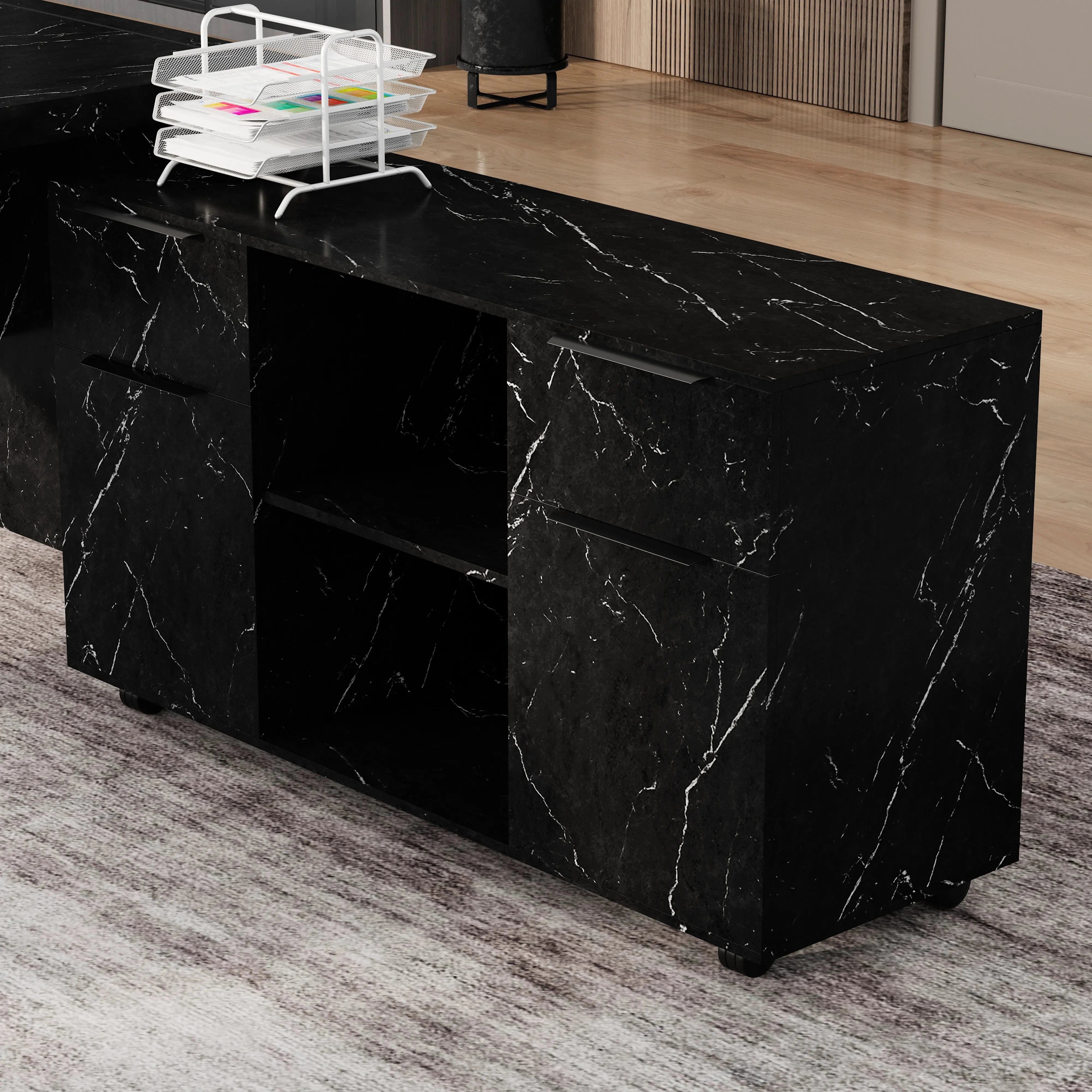 Juliet ยท Executive Desk w/ Mobile Storage