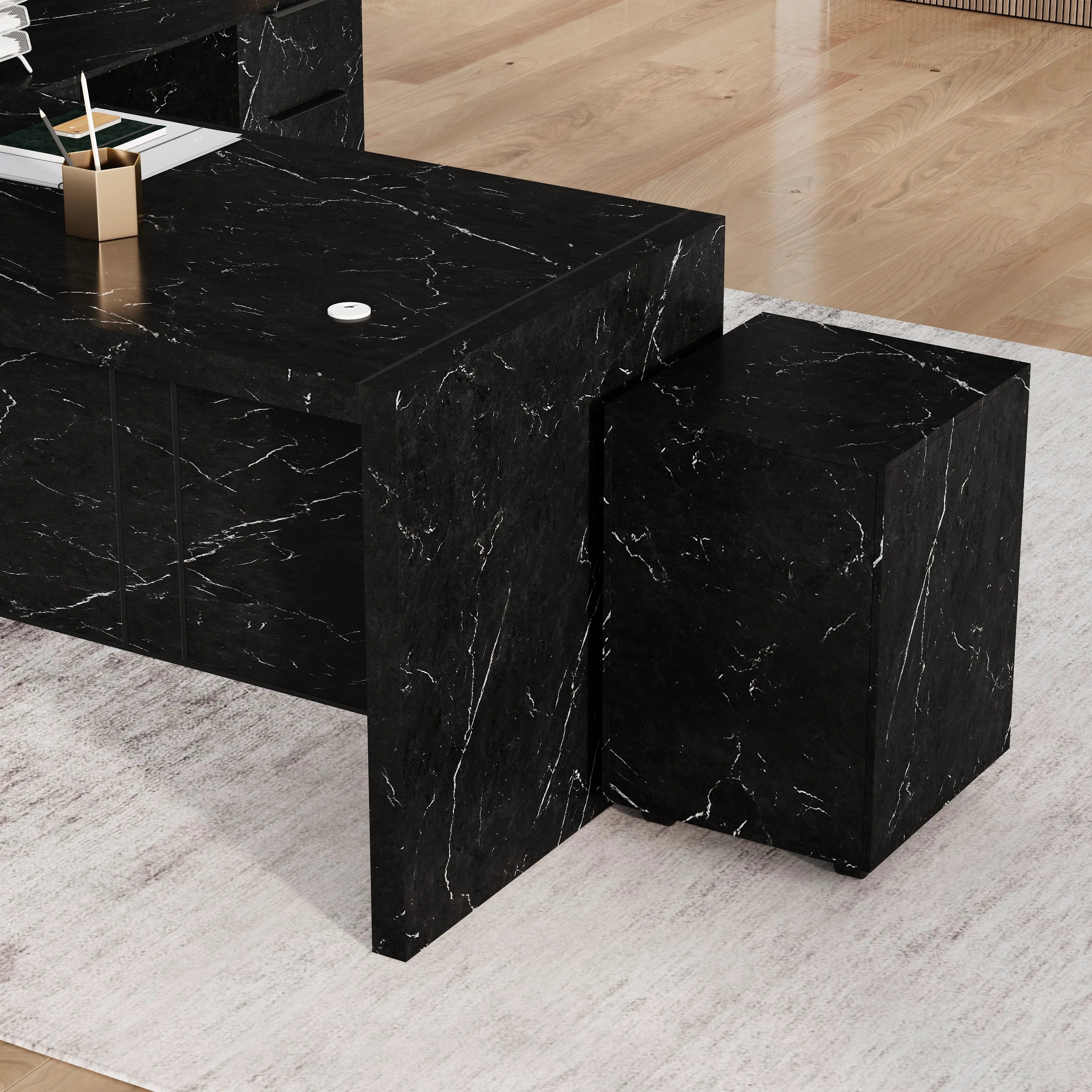 Juliet ยท Executive Desk w/ Mobile Storage