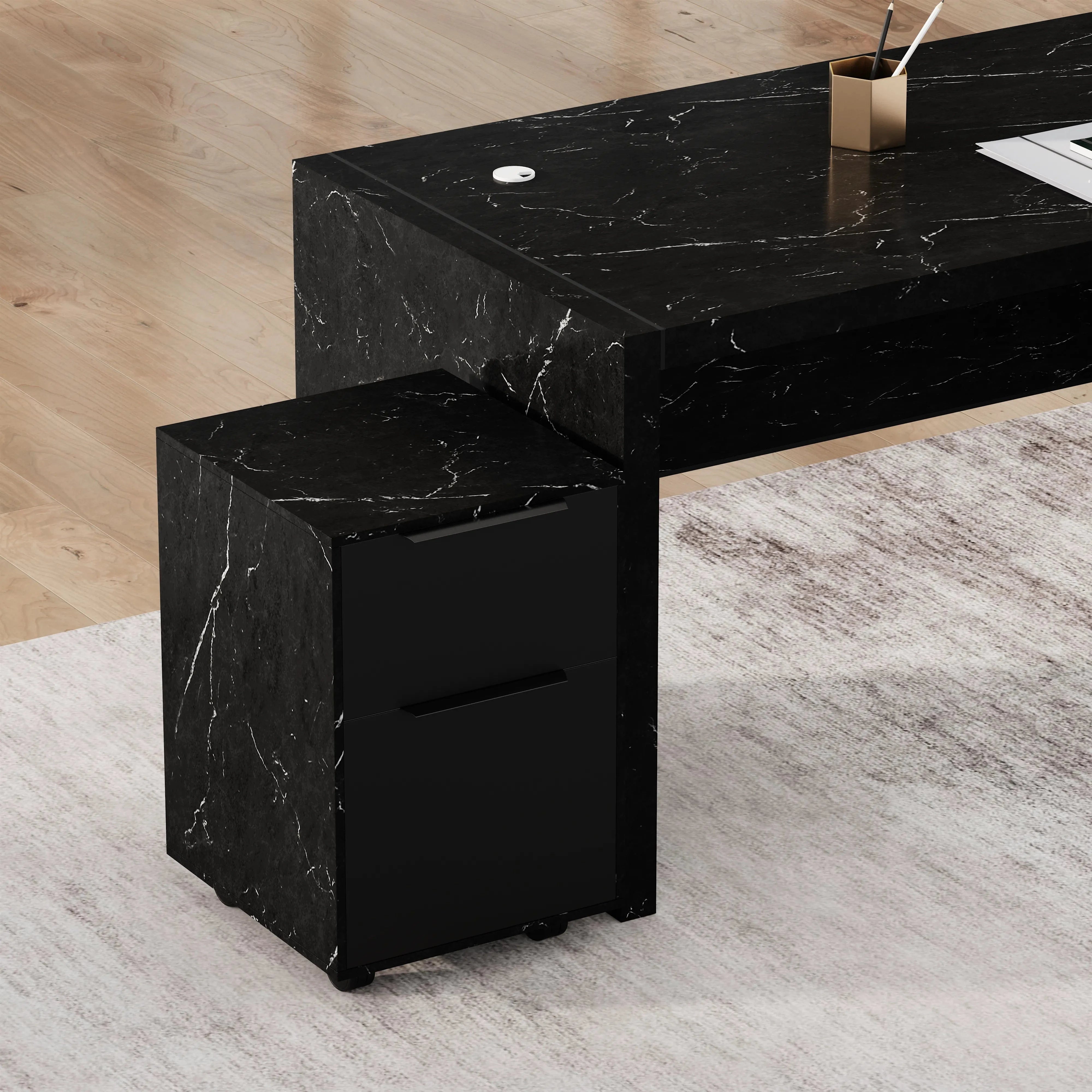 Juliet ยท Executive Desk w/ Mobile Storage