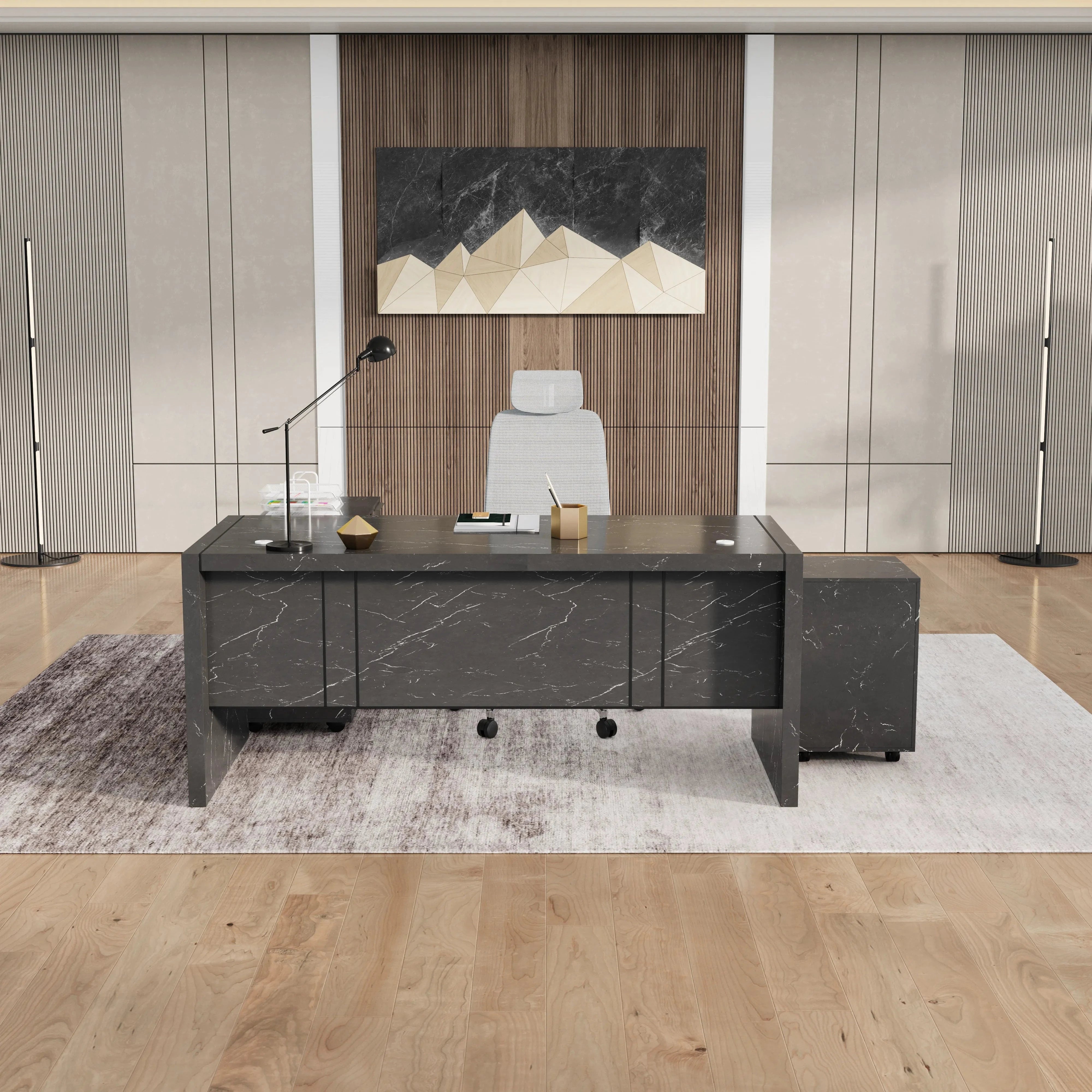 Juliet ยท Executive Desk w/ Mobile Storage