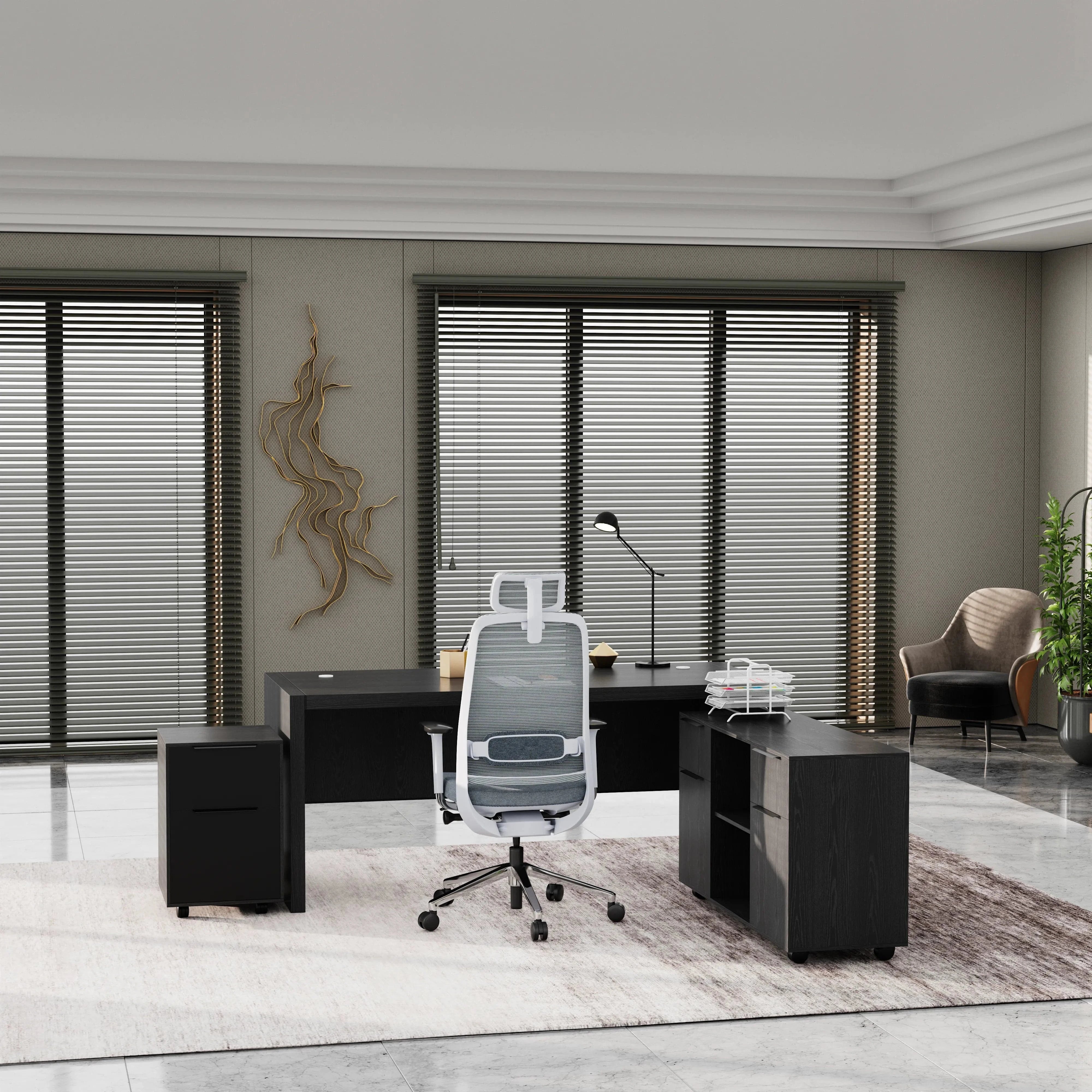 Juliet ยท Executive Desk w/ Mobile Storage