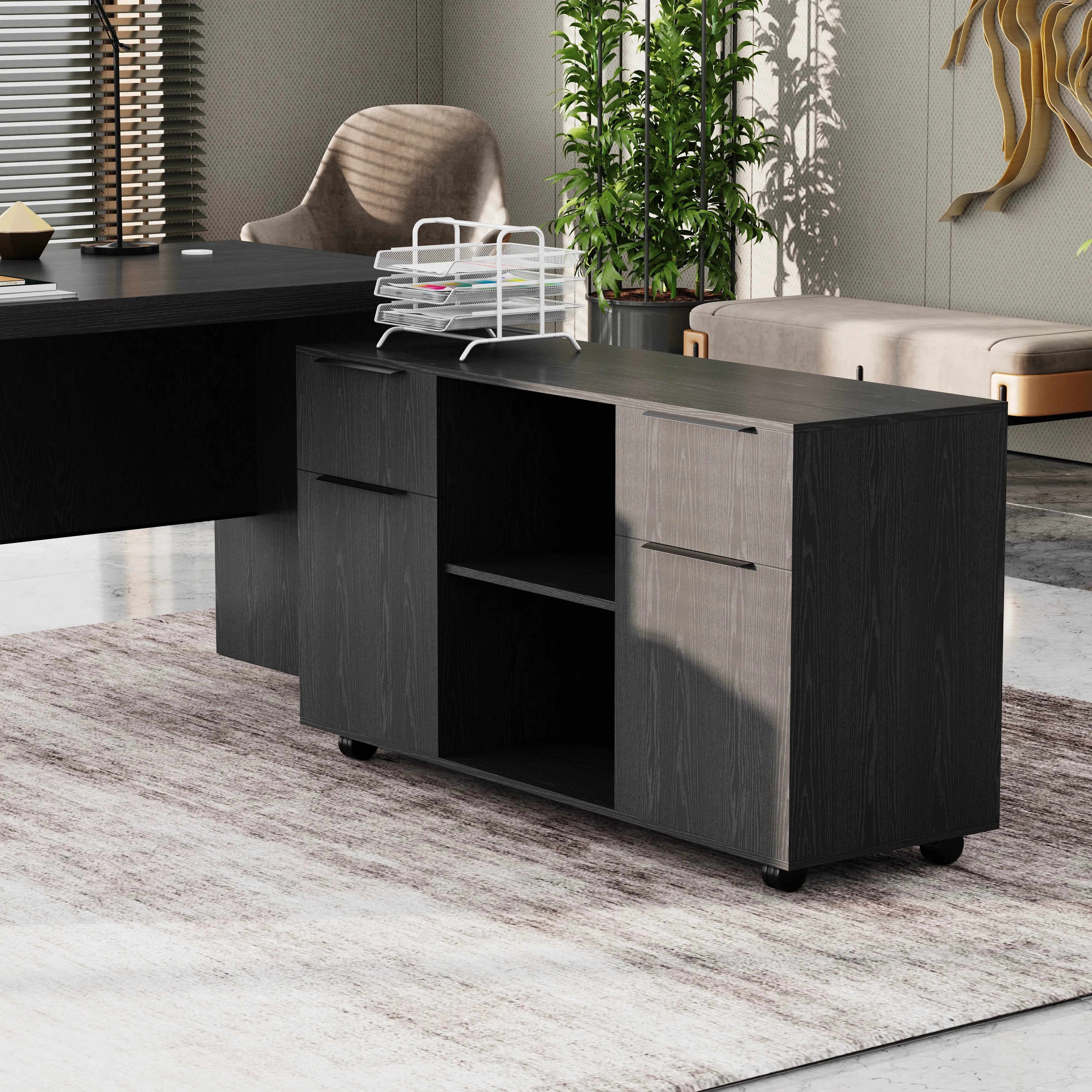 Juliet ยท Executive Desk w/ Mobile Storage