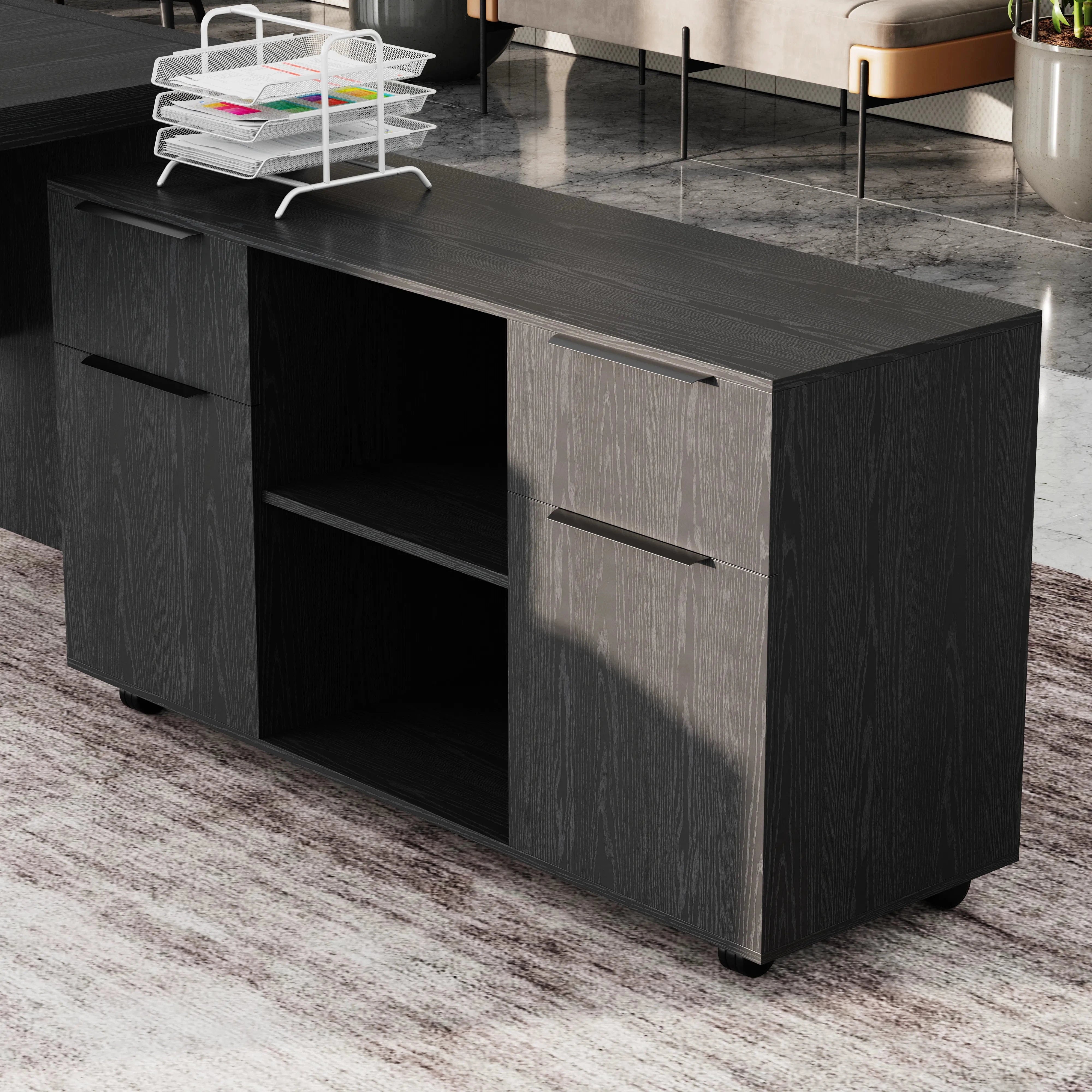 Juliet ยท Executive Desk w/ Mobile Storage