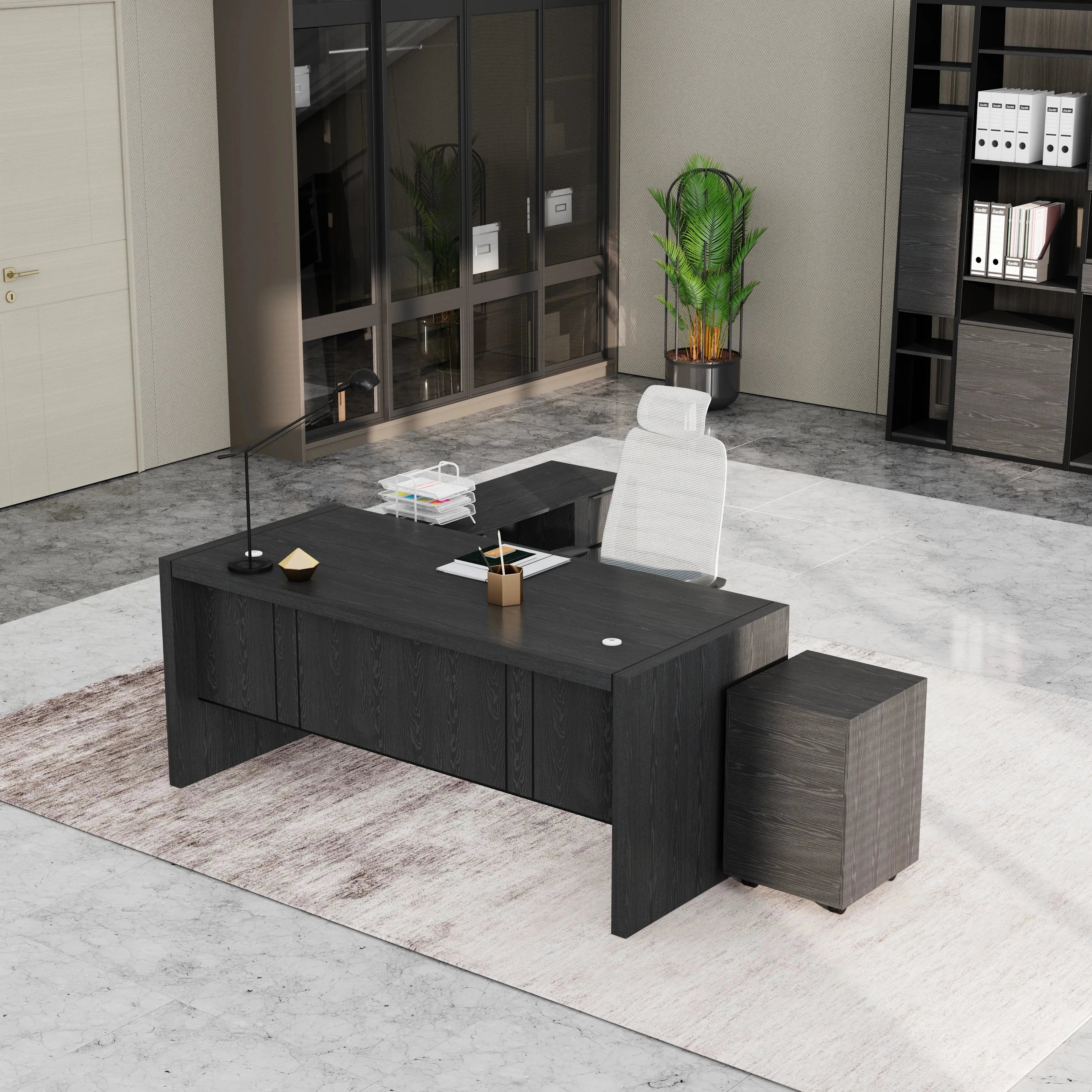 Juliet ยท Executive Desk w/ Mobile Storage