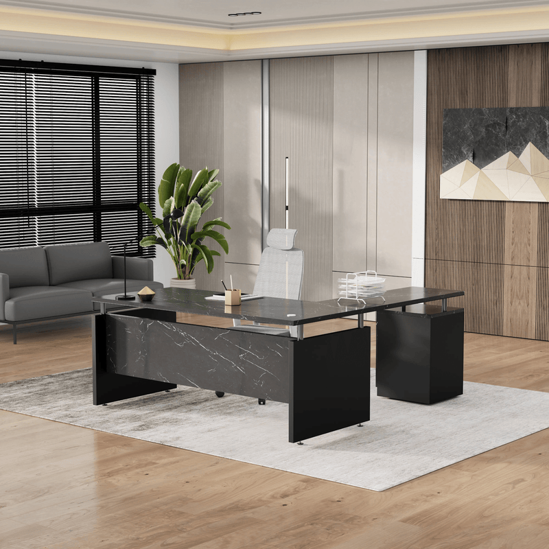 Juniper · Modern L-Shaped Executive Desk