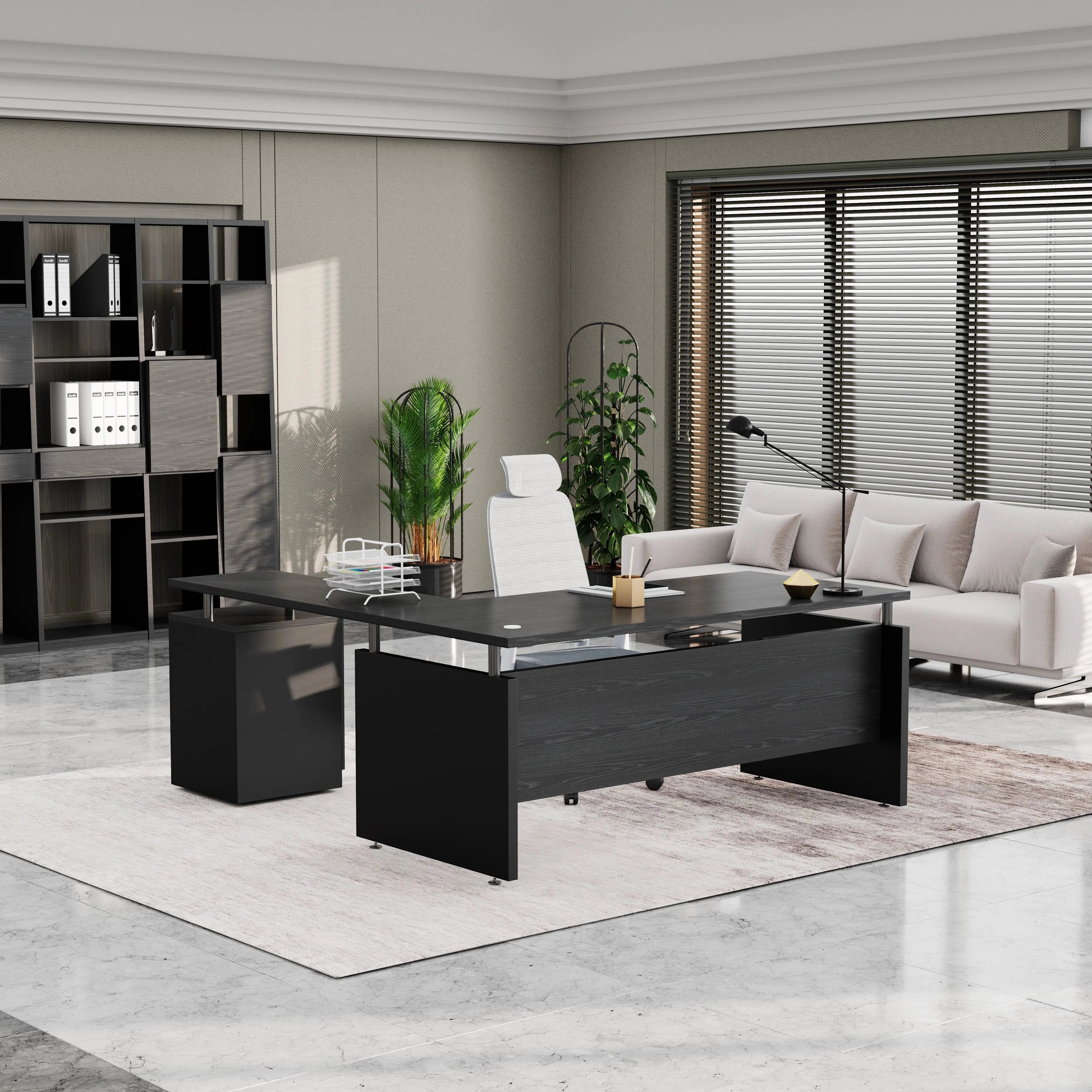 Juniper · Modern L-Shaped Executive Desk