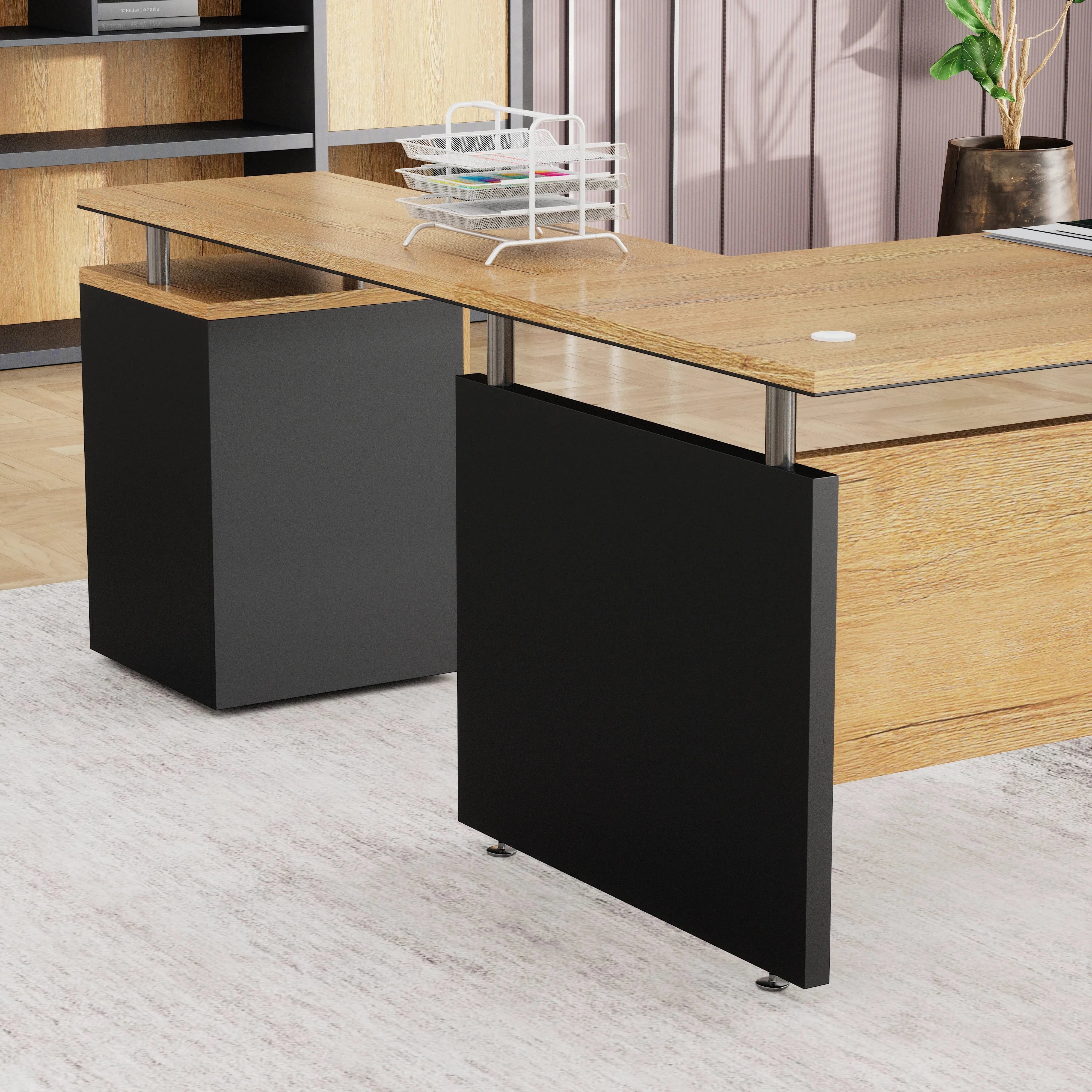 Juniper · Modern L-Shaped Executive Desk