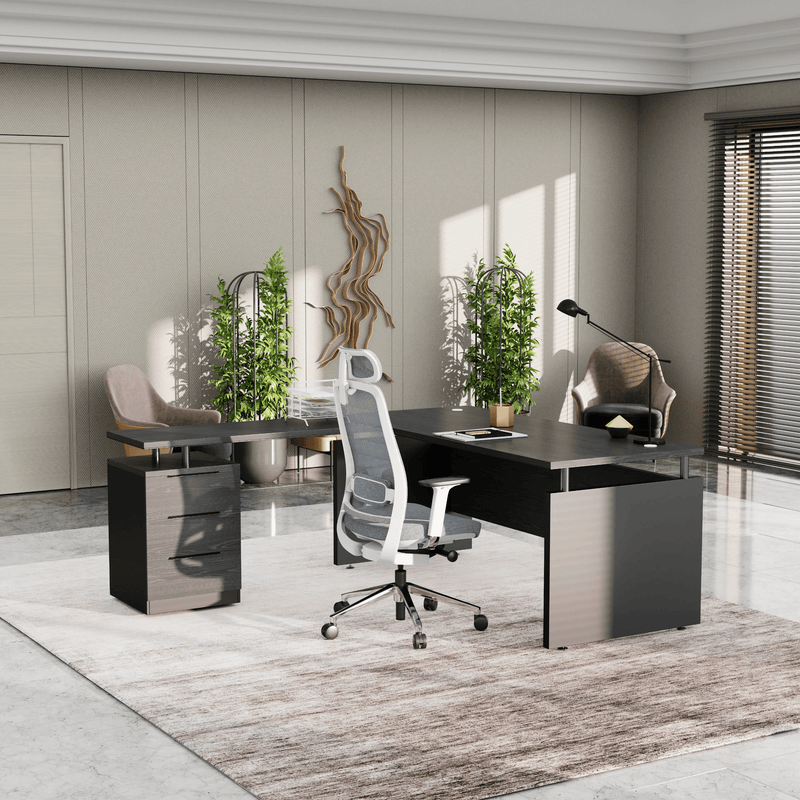 Juniper · Modern L-Shaped Executive Desk
