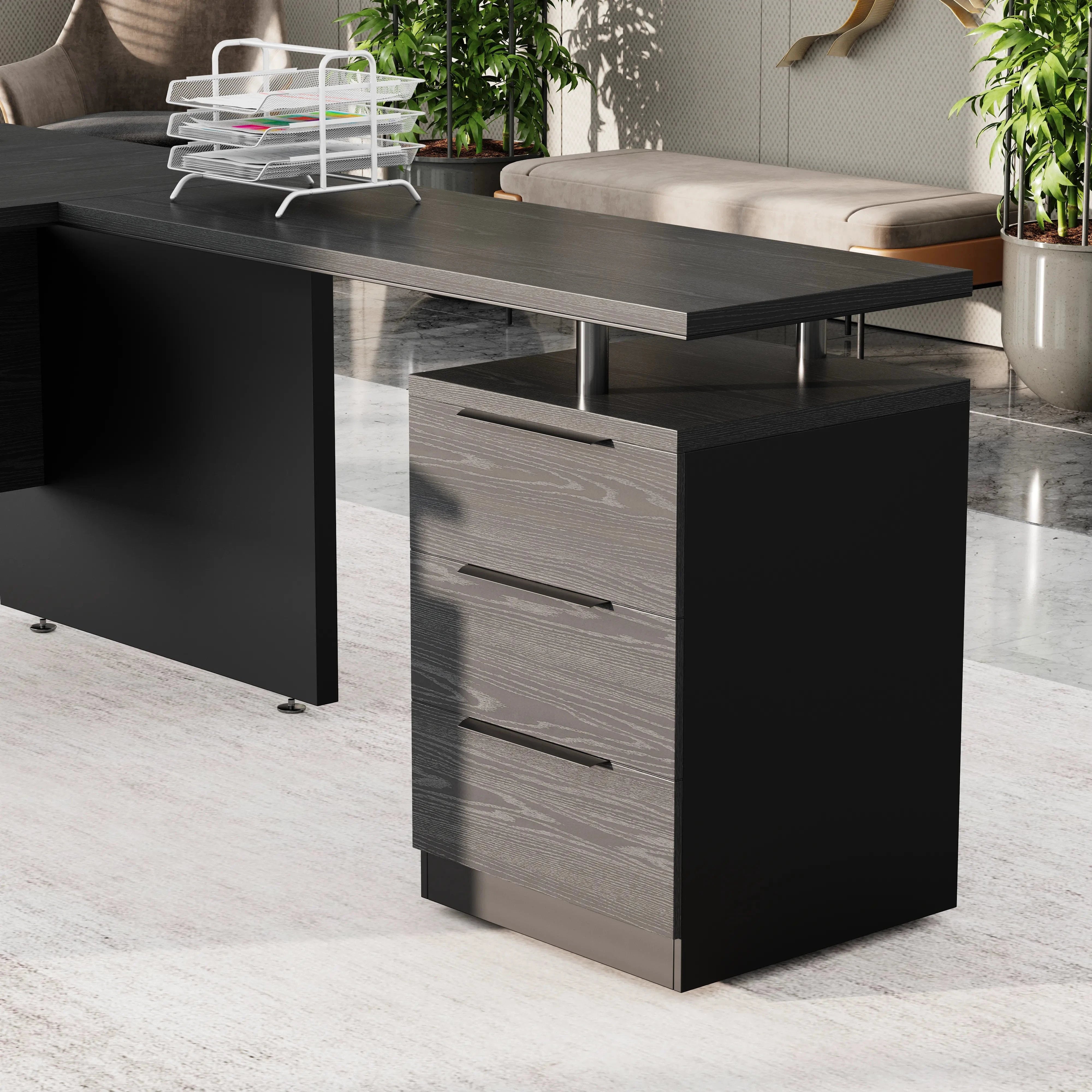 Juniper · Modern L-Shaped Executive Desk