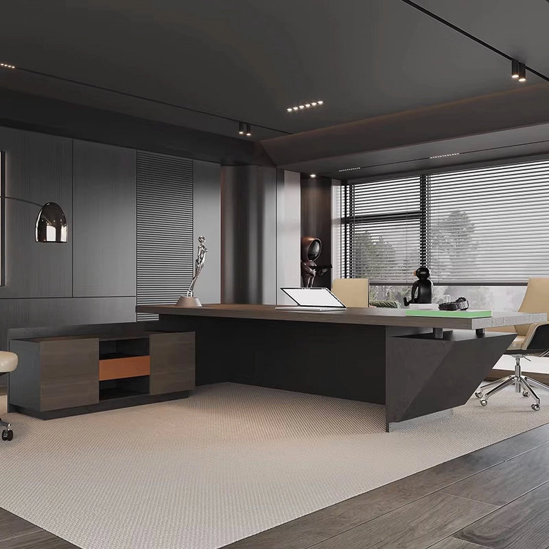 Kael · Modern L-Shaped Executive Desk