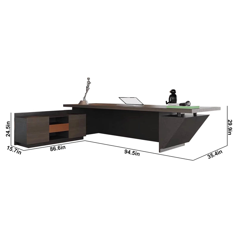 Kael · Modern L-Shaped Executive Desk