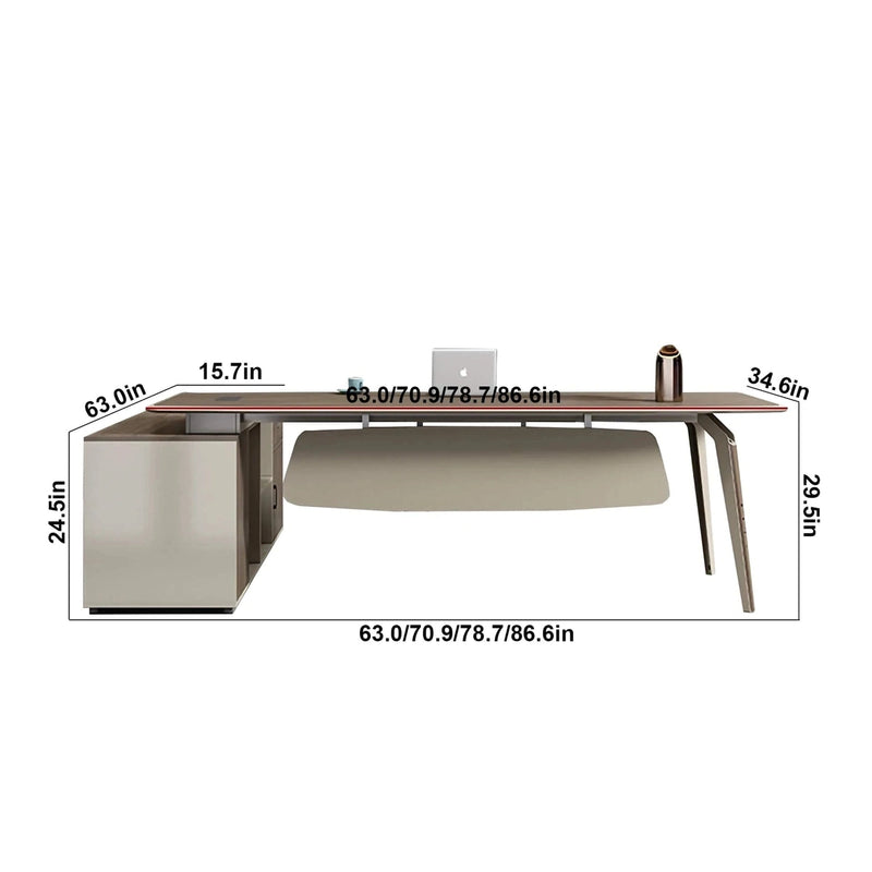 Kairon · Modern L-Shaped Executive Desk