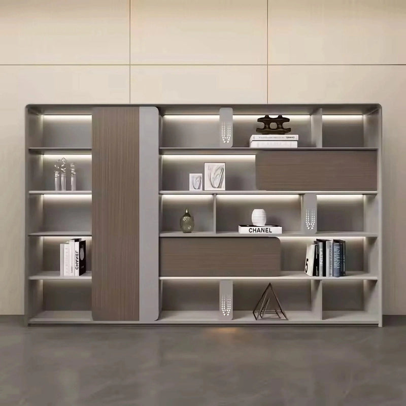 Kaithos · Office Shelves w/ Lighting & Storage