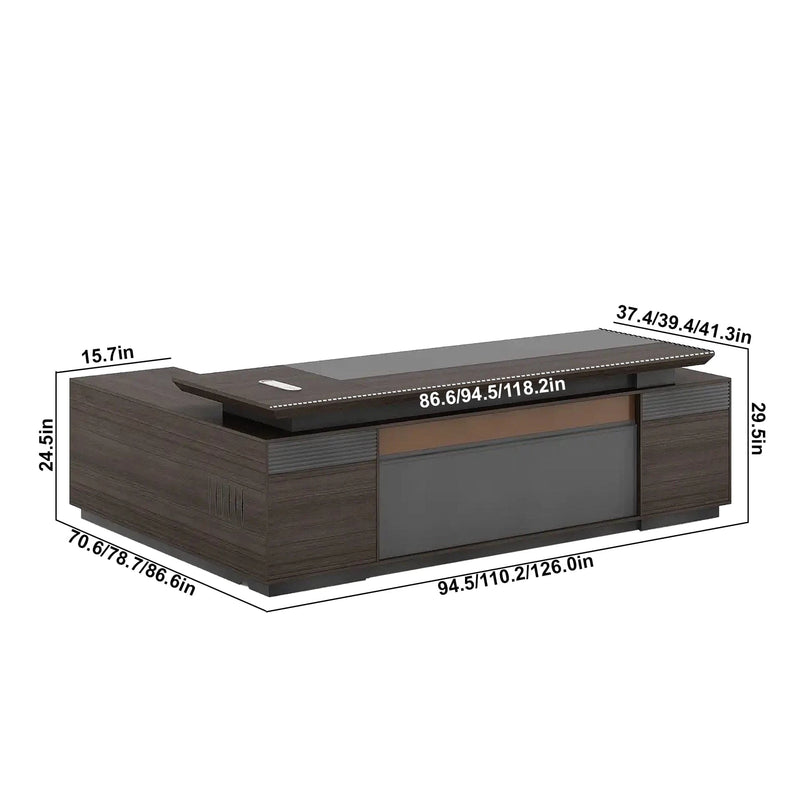 Kaius · Modern L-Shaped Executive Desk