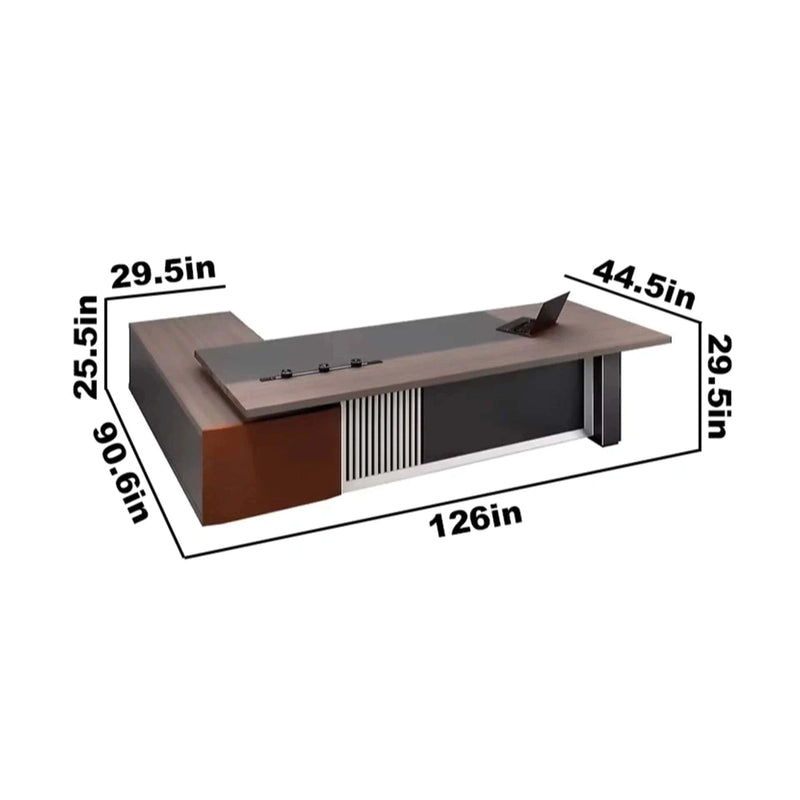 Kenny · Modern L-Shaped Executive Desk