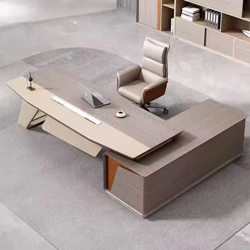 Kevin ยท Modern L-Shaped Executive Desk