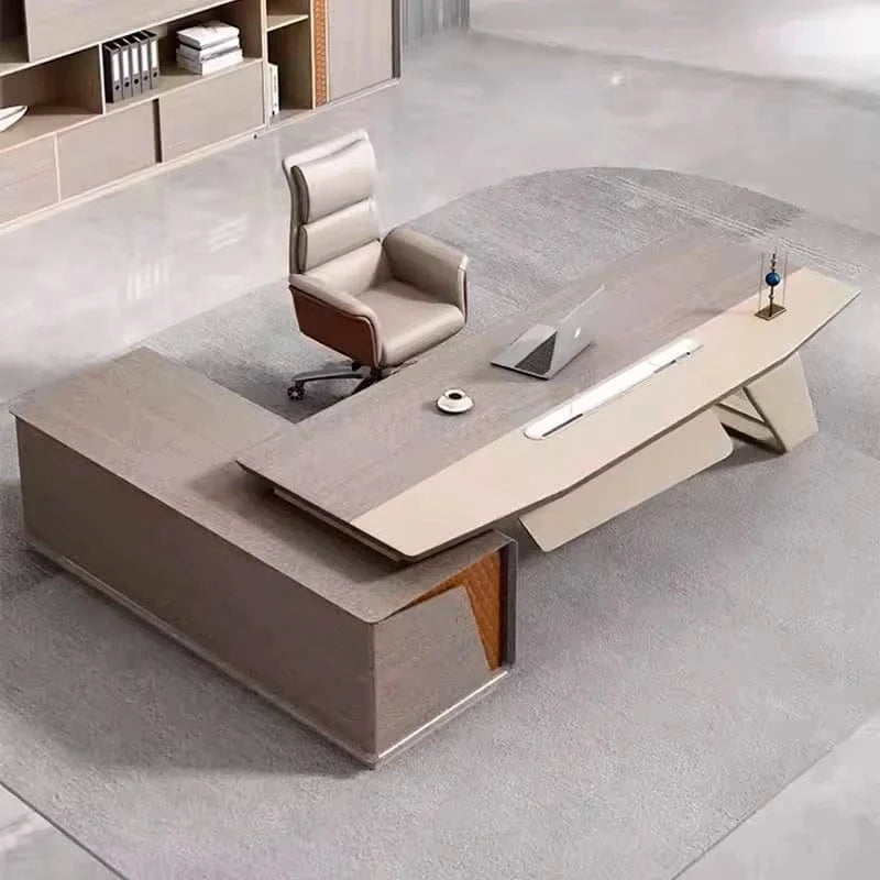Kevin ยท Modern L-Shaped Executive Desk
