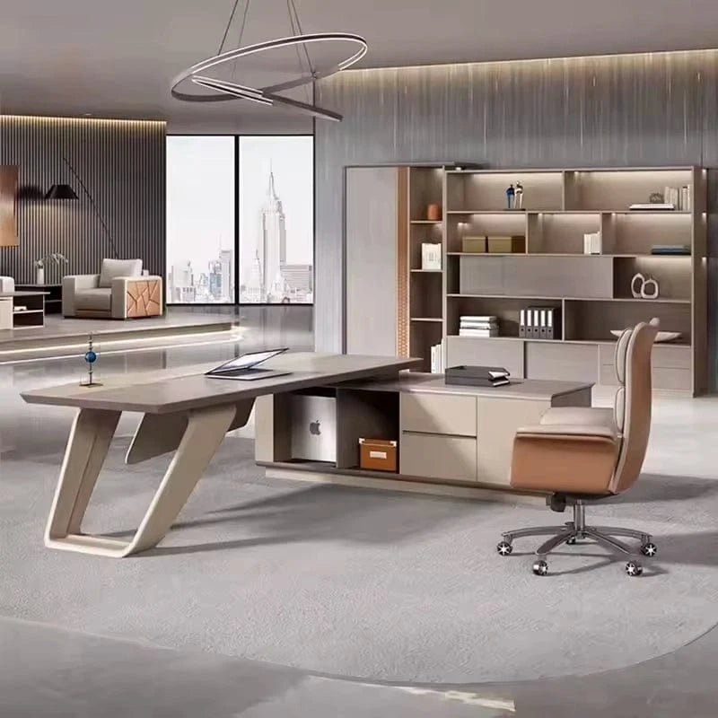 Kevin ยท Modern L-Shaped Executive Desk