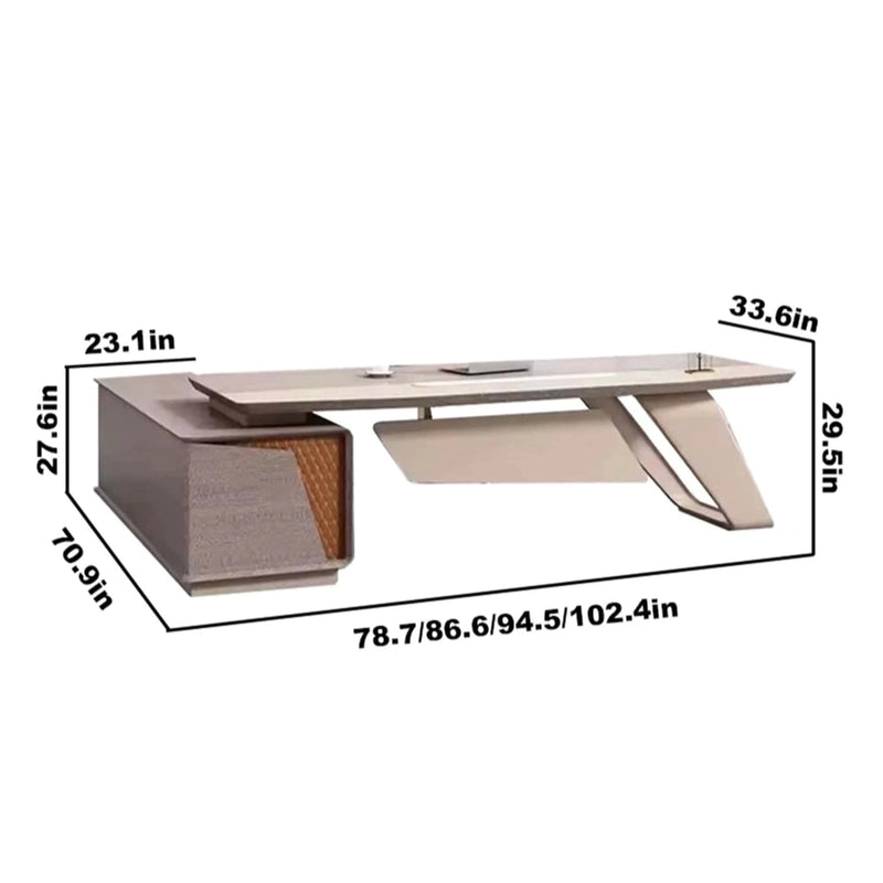 Kevin ยท Modern L-Shaped Executive Desk