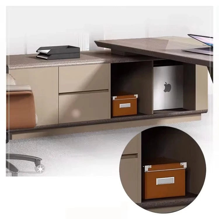 Kevin ยท Modern L-Shaped Executive Desk