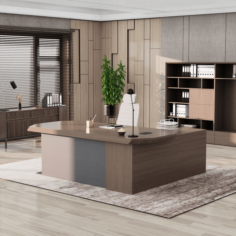 Khloe · Modern L-Shaped Executive Desk