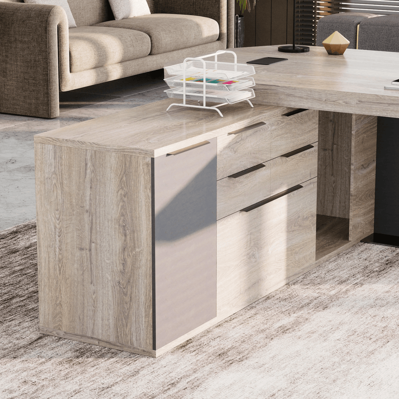 Khloe · Modern L-Shaped Executive Desk