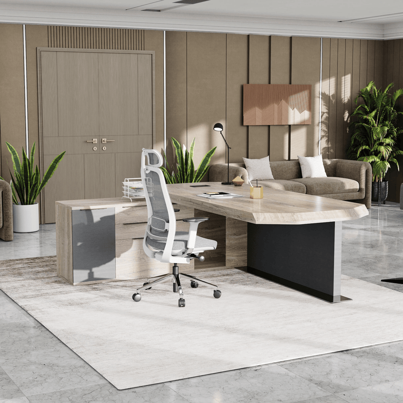 Khloe · Modern L-Shaped Executive Desk