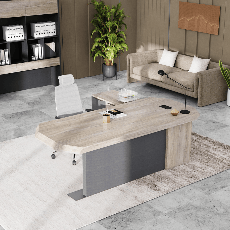 Khloe · Modern L-Shaped Executive Desk