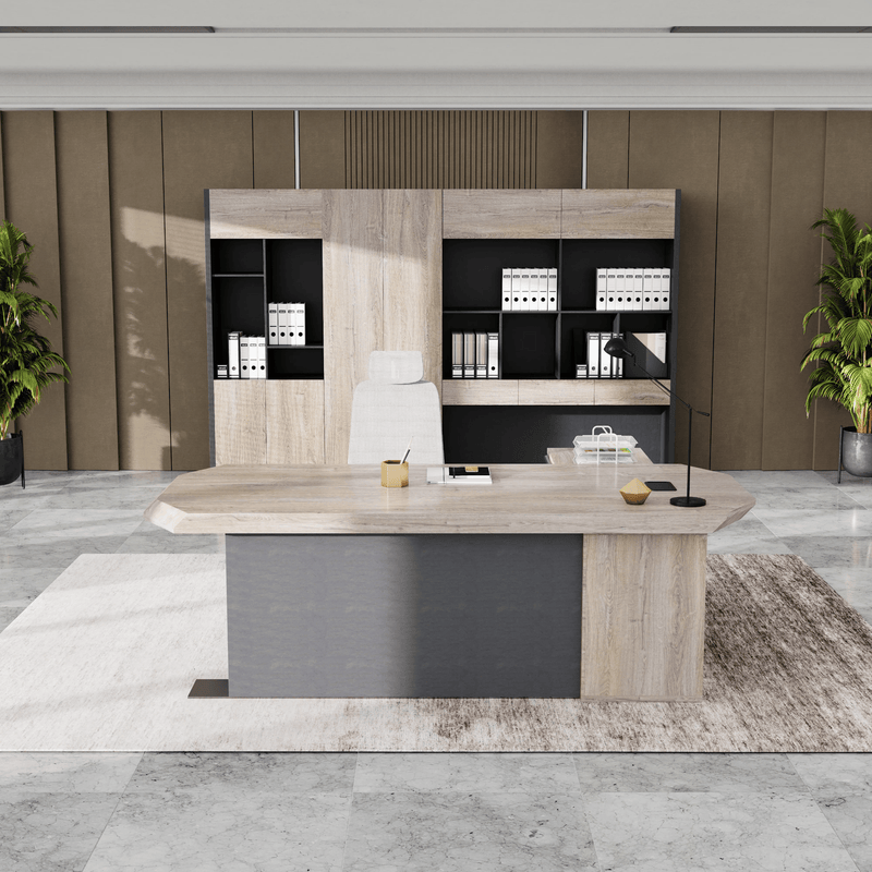 Khloe · Modern L-Shaped Executive Desk