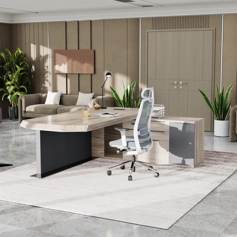 Khloe · Modern L-Shaped Executive Desk
