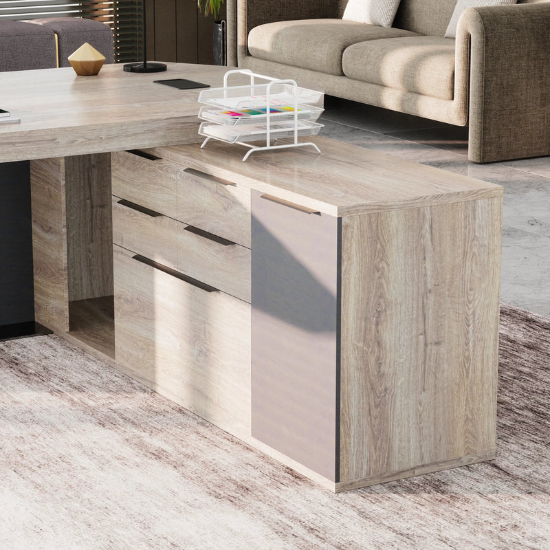 Khloe · Modern L-Shaped Executive Desk