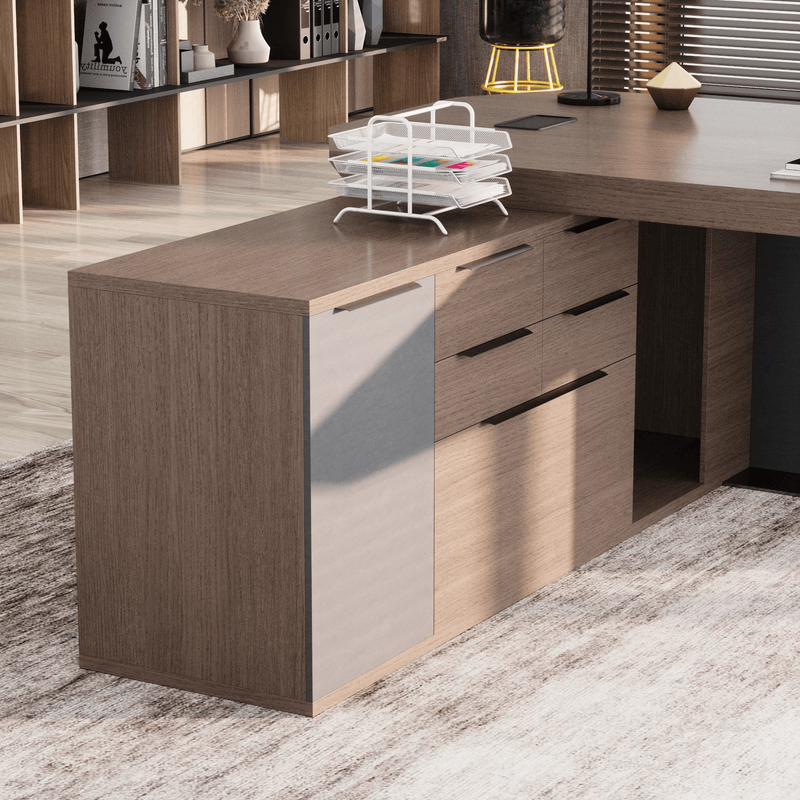Khloe · Modern L-Shaped Executive Desk