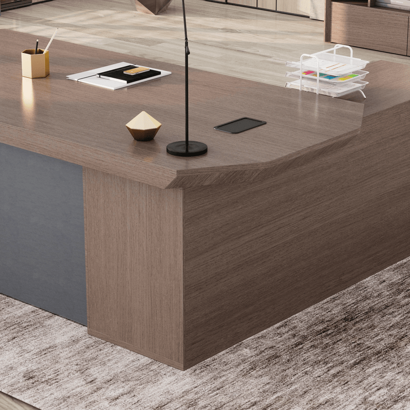 Khloe · Modern L-Shaped Executive Desk