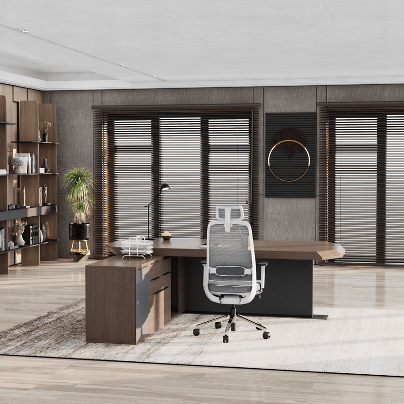 Khloe · Modern L-Shaped Executive Desk