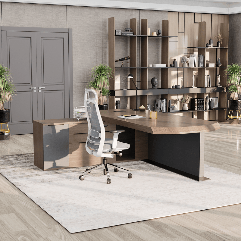 Khloe · Modern L-Shaped Executive Desk