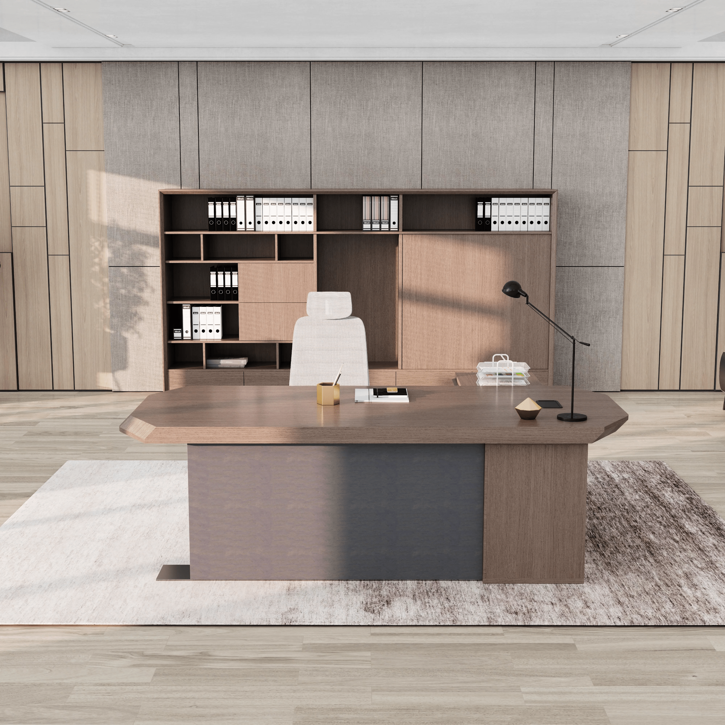 Khloe · Modern L-Shaped Executive Desk