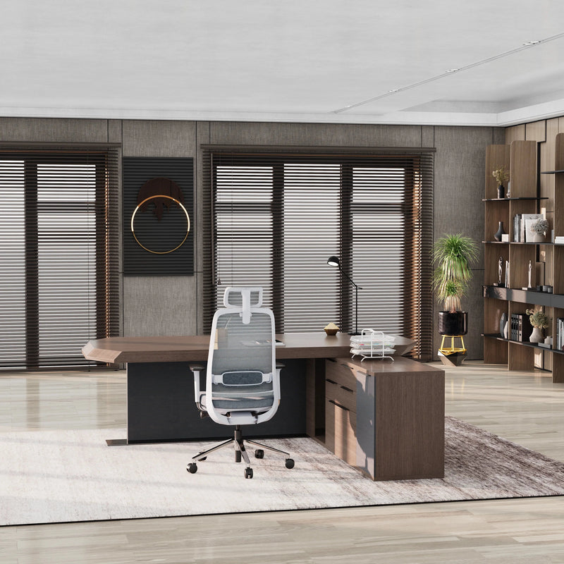 Khloe · Modern L-Shaped Executive Desk