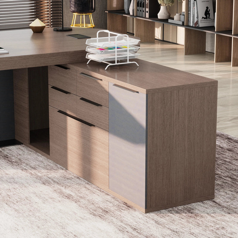 Khloe · Modern L-Shaped Executive Desk