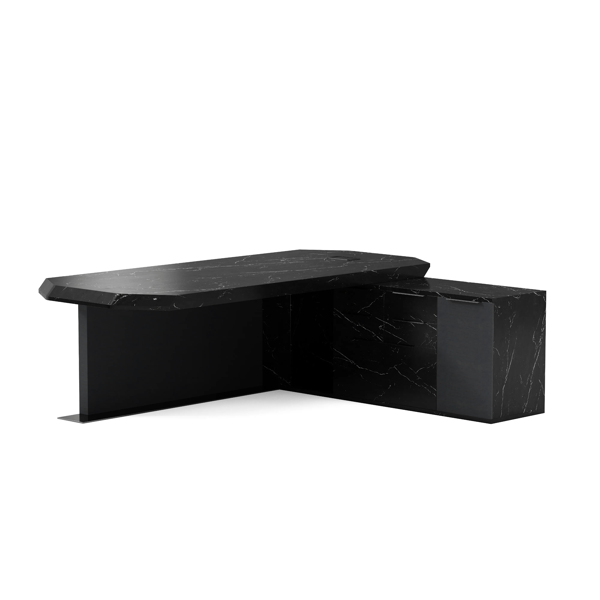 Khloe · Modern L-Shaped Executive Desk