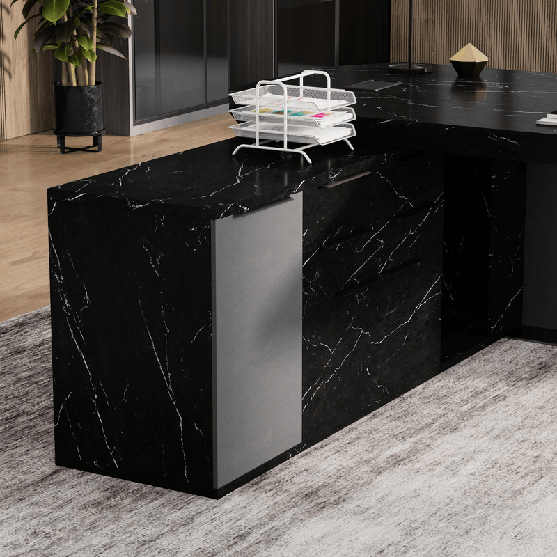 Khloe · Modern L-Shaped Executive Desk