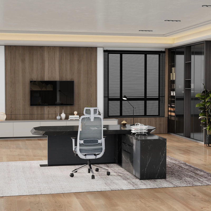 Khloe · Modern L-Shaped Executive Desk