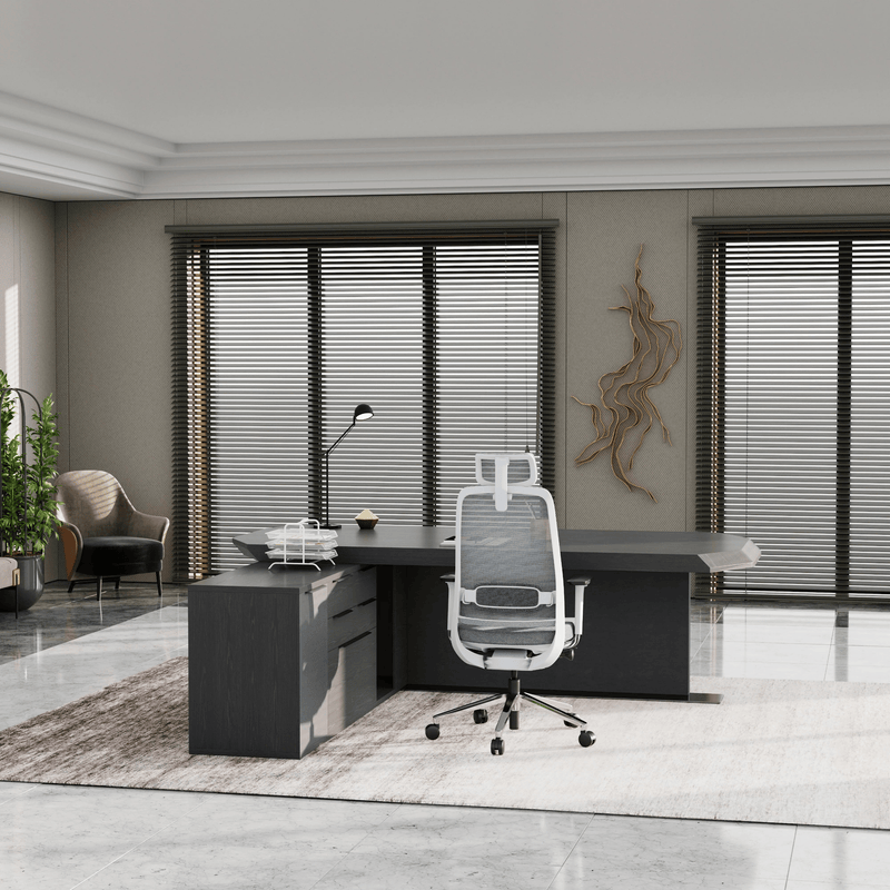 Khloe · Modern L-Shaped Executive Desk